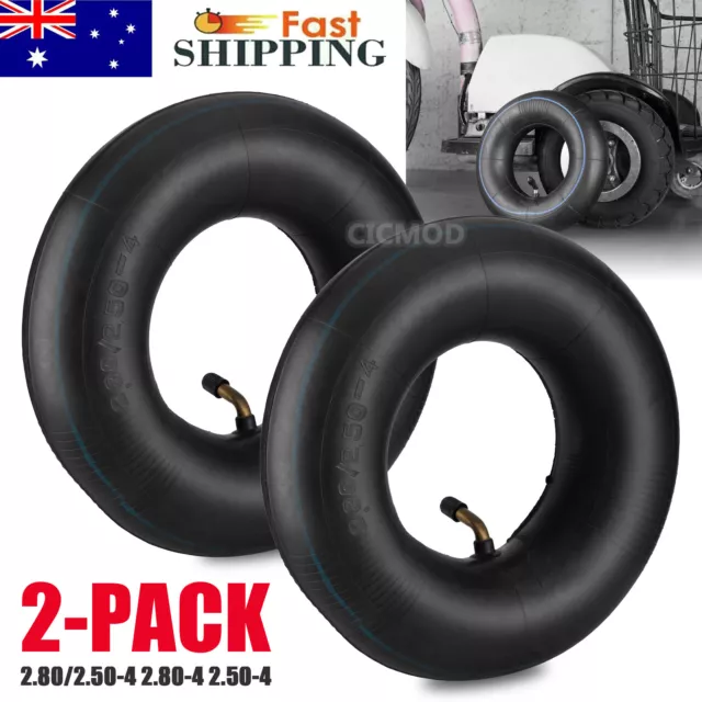 2 Heavy Duty 2.80 / 2.50-4 TR87 Inner Tube 8X3.00-4 9X3.50-4 2.80-4 3.00-4 Tire