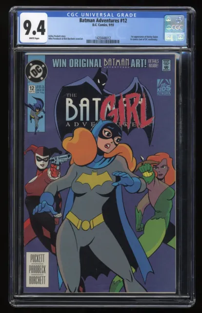 Batman Adventures #12 CGC NM 9.4 White Pages 1st Appearance Harley Quinn!