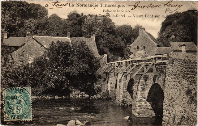 CPA Vallée de la Sarthe - St-Céneri-le-Gerei - Vieux Pont sur (435400)