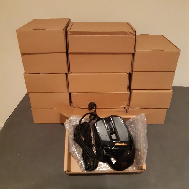 Job Lot -  Bazalias X1 Gaming Mouse Wired Usb - 15 Boxes Brand New