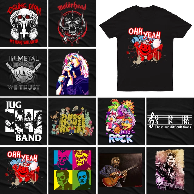Rock Band Heavy Death Metal Music Punk Mens Womens Oversized T shirt #P1 #PR #M