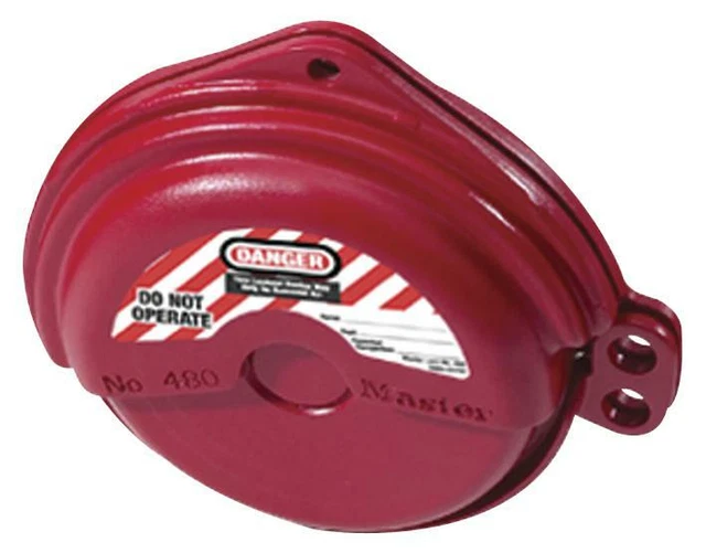 Gate Valve Lockout 1"-3", Lock Colour Red, Lock Material Dielectric X For Master