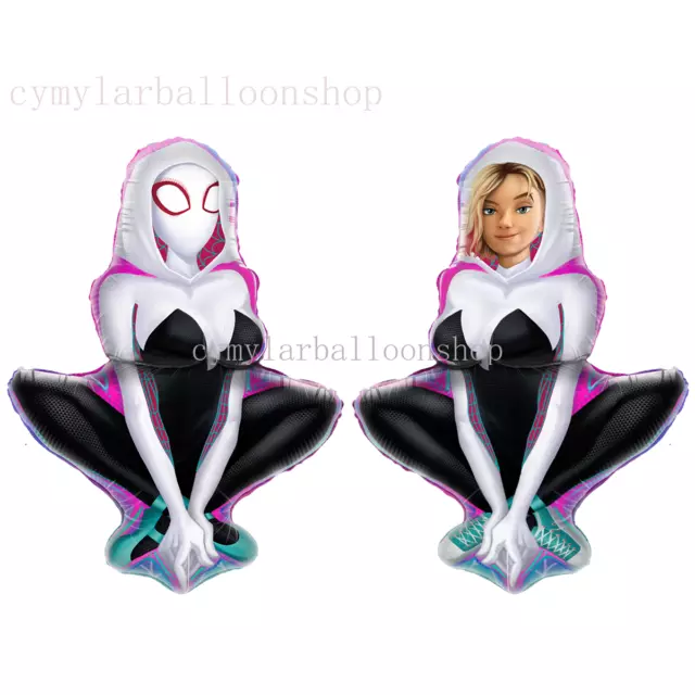 32'' Spiderwoman Helium Balloon Spider Gwen Balloon Birthday Party Decorations