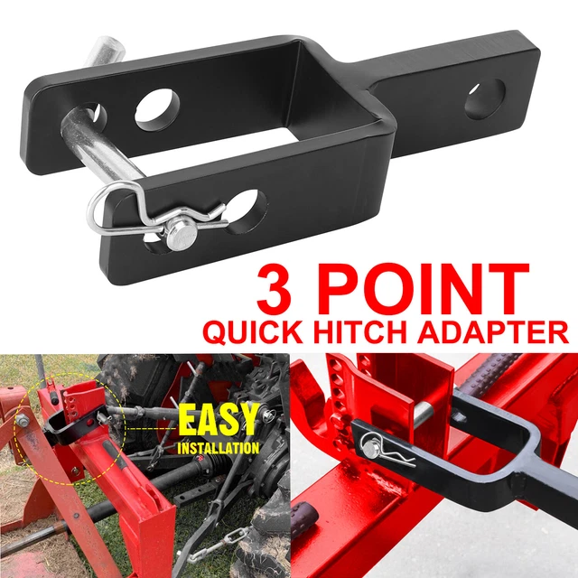 3 POINT QUICK Hitch Adapter Adjust Top Link Bracket Movements for