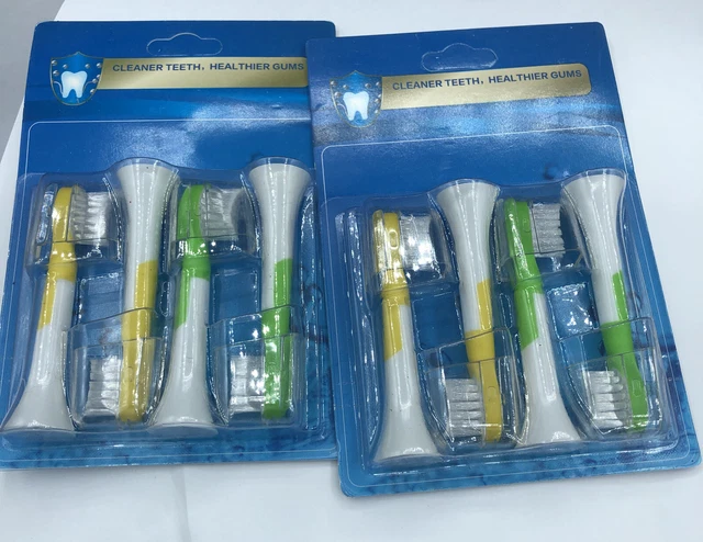 Cabezales de cepillo de dientes eléctrico Itecknik x 8 nuevos sellados