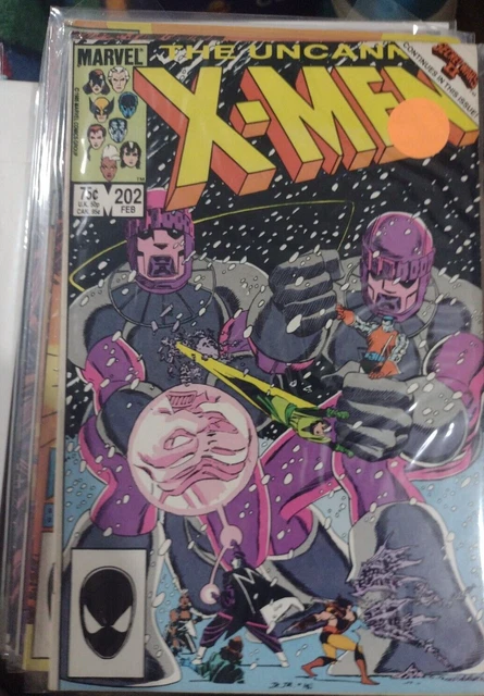 UNCANNY X-MEN # 202 1986 MARVEL DISNEY KEY secret wars sentinals
