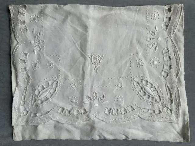 Schöne Französischer Antik Kunst Deko Bestickt Baumwolle Lingerie Lager Taschen