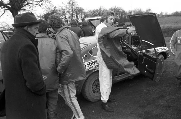 Photo Ancienne Lancia Stratos – RAC Rally 1975 – Course WRC – Tirage Neuf