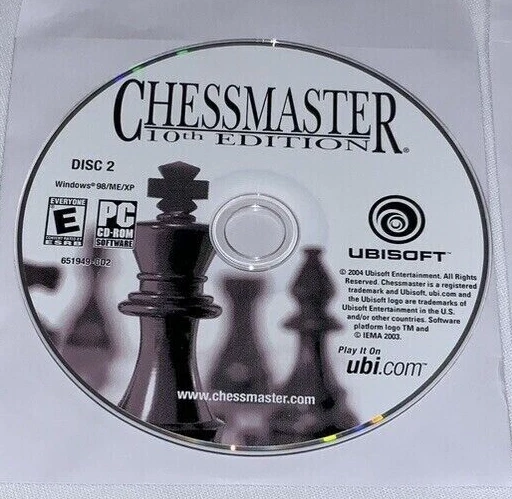 Ubisoft Chessmaster 10th Edition (Rated E) Windows 98 / ME / XP - 3 CD Disc  Set