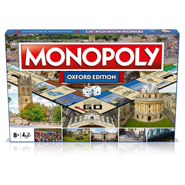 Neuf Monopoly Board Jeu Oxford Édition 2-6 Joueurs Famille Enfants Âge 8+