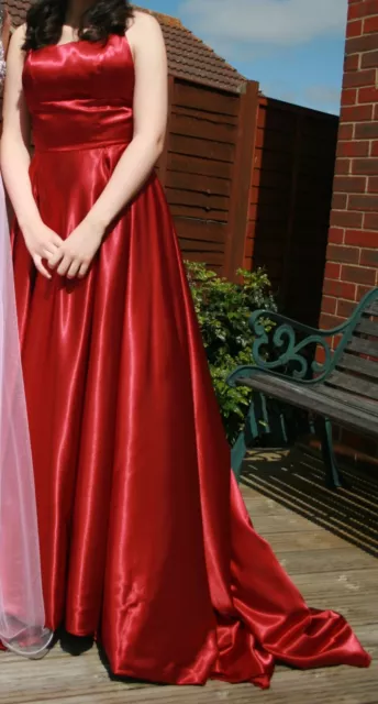 Burgandy Prom Dress - size 8