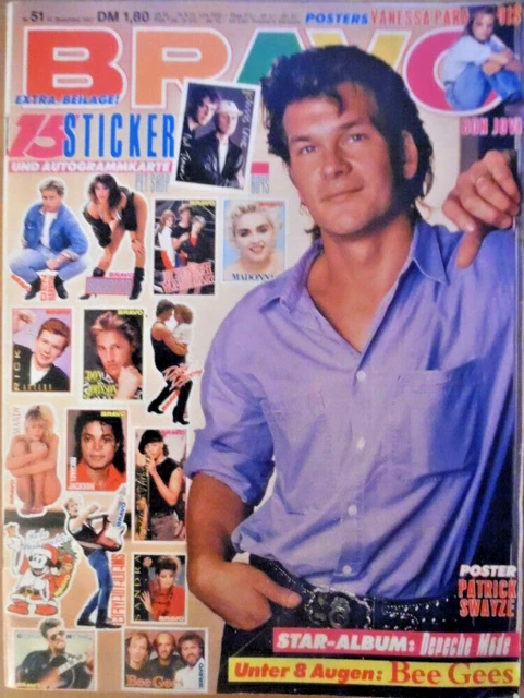 BRAVO 51- 1987 (2) Swayze Depeche Mode Cruise Bee Gees Vanessa Paradis Bon Jovi