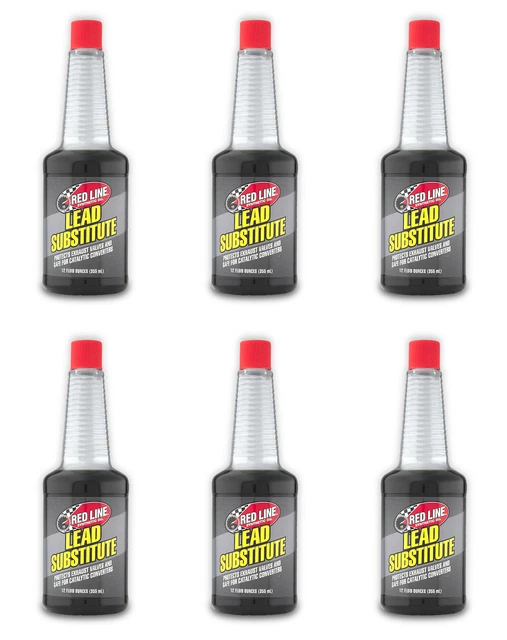 6x Red Line Oil Fuel Additive 60202 For Gasoline Lead Substitute Single