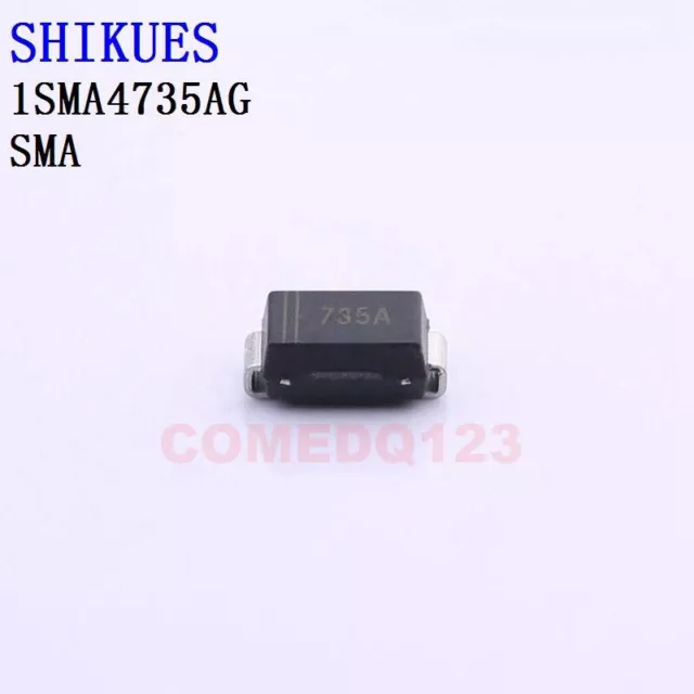 50PCSx 1SMA4735AG SHIKUES Zener Diodes #E7