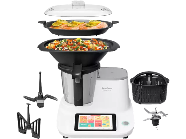 Robot de cocina - Moulinex Click &Cook HF5061, 1400 W,