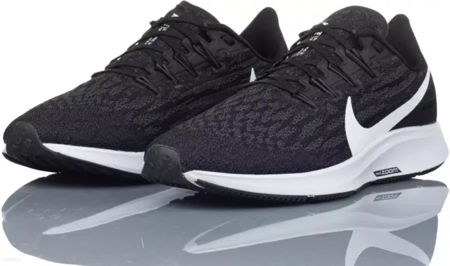 Nike Air Zoom Pegasus 36 Womens Running Gym Trainers - Uk 4 & 4.5 - Black/White.