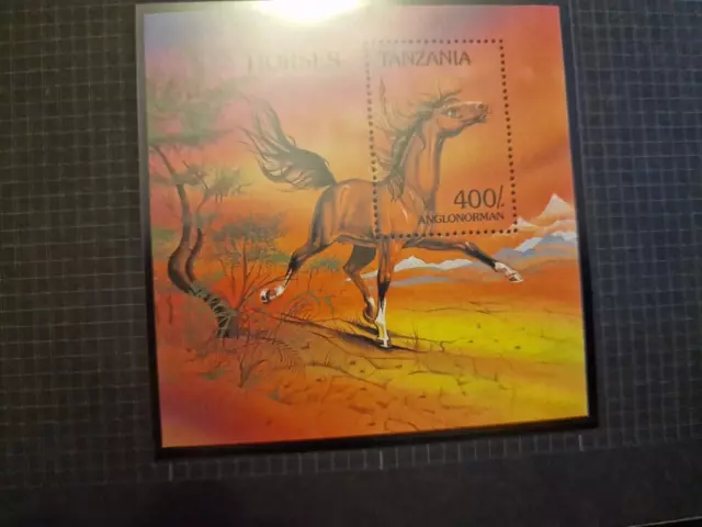 Tanzania 1993 Sg Ms1717 Horses Mnh