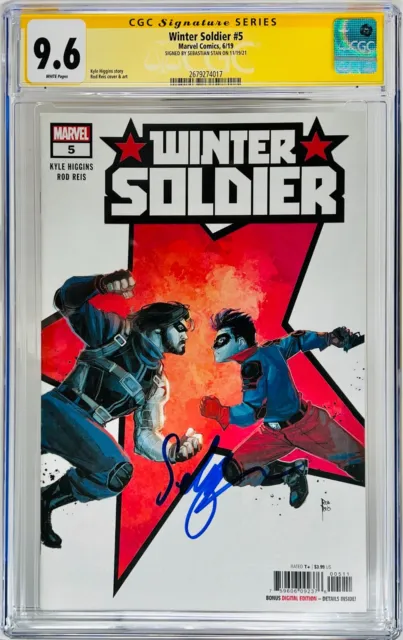 Sebastian Stan Signed CGC Signature Series Graded 9.6 Winter Soldier #5