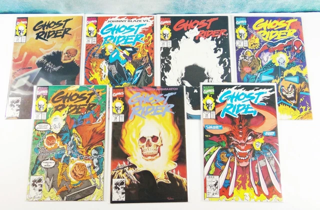 Lot of 7 Ghost Rider 2nd Series Marvel Comics Issues #13-19 VF/NM 9.0 1991