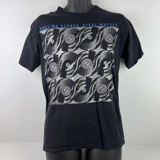 Vintage Acme Made in Australia 1989 Rolling Stones Steel Wheels T-Shirt