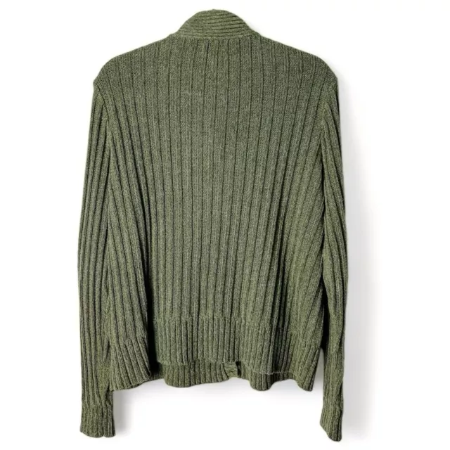 Woolrich - Women’s Green Cable Knit Cardigan - Sz. XL 2
