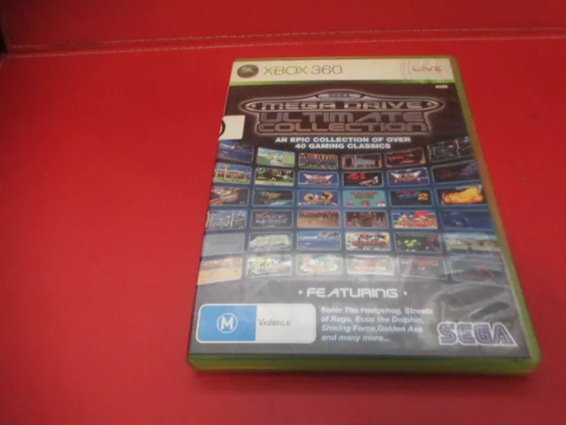 Xbox 360 mega drive ultimate collection CD DVD video game RARE COLLECTABLE