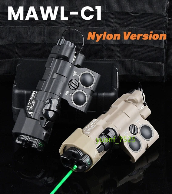 NYLON VERSION TACTICAL Airsoft IR Aiming Laser Red Green LED Lighting ...