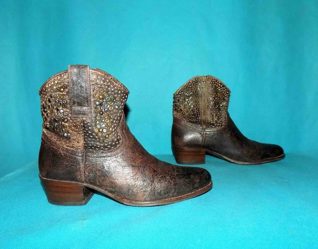 bottines boots SENDRA en cuir vieilli marron  pointure 39 EUR