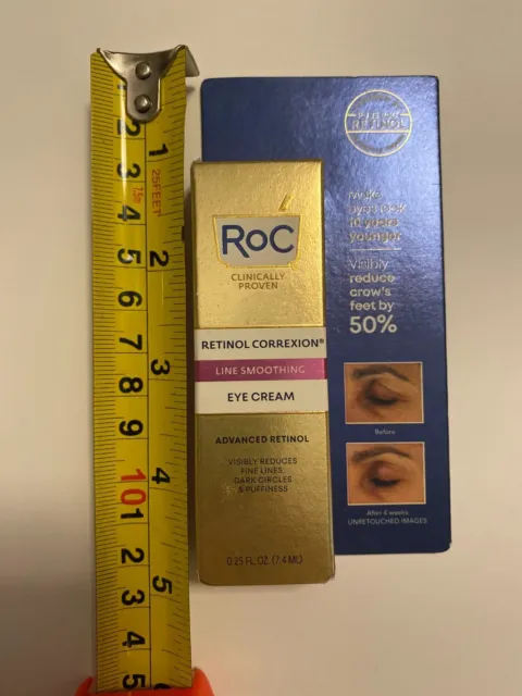 RoC Retinol Correxion Line Smoothing Eye Cream Travel Size 0.25 Fl Oz 