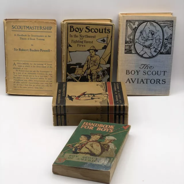 Boy Scouts Of America Antique And Vintage Book Lot of Six