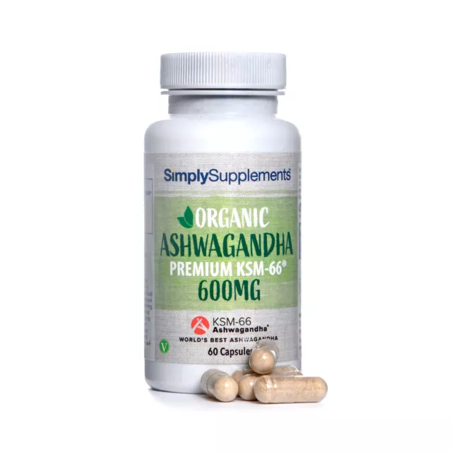 Ashwagandha KSM-66 Bio 600mg - 60 gelules - SimplySupplements