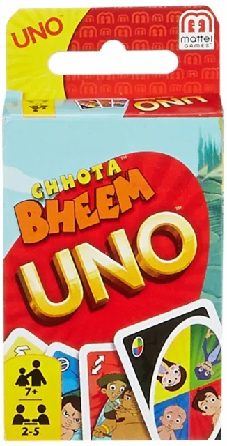 Juego de cartas UNO CHHOTA BHEEM India Nuevo paquete sellado Mattel Games...