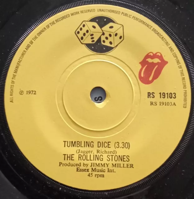 The Rolling Stones Tumbling Dice - Original Uk 7" Vinyl Single