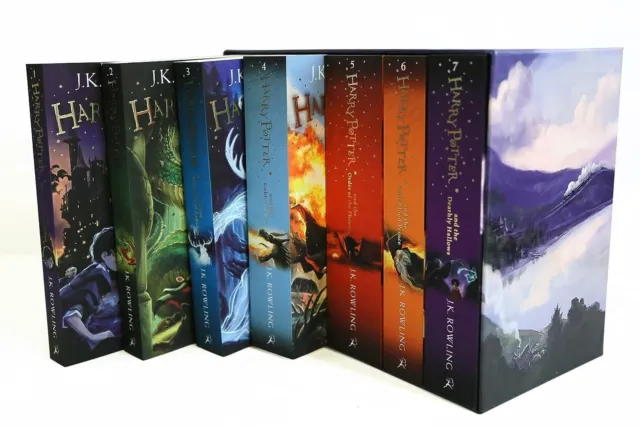 Harry Potter Complete Full 7 Books Childrens Box Set Collection by J K Rowling 2