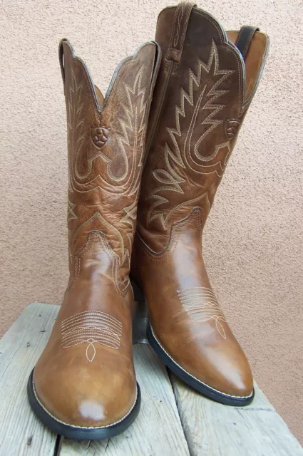 ARIAT Womens Cowboy Western Boots Soft Honey Brown Leather Riding Sz Size 11B