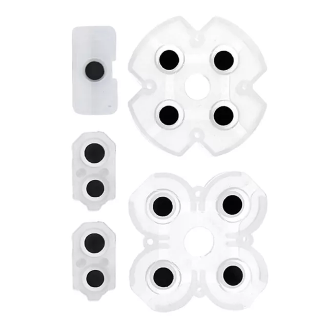 ForPS4 Controller Conductive Silicone Buttons Rubber Pads Game Replacement Parts