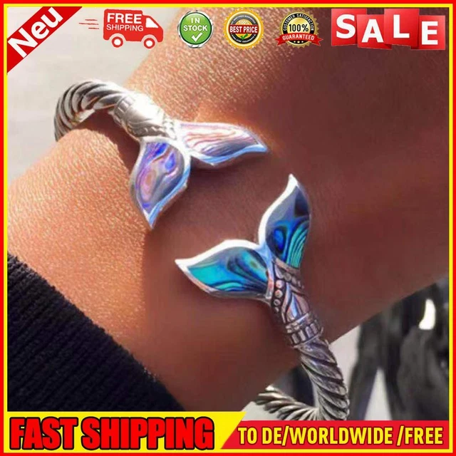 Bracciali Coda di Sirena Gioielli con Apertura Regolabile per Fidanzamento Matrimonio