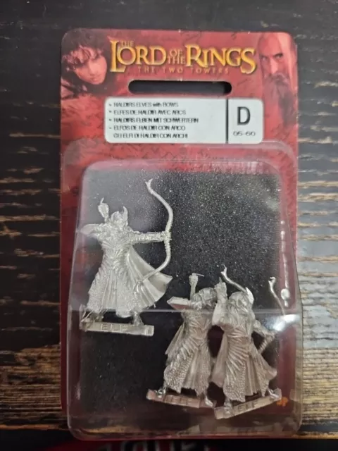 Games Workshop Lord Of The Rings Haldirs Elves with Bows,in blister pack. New