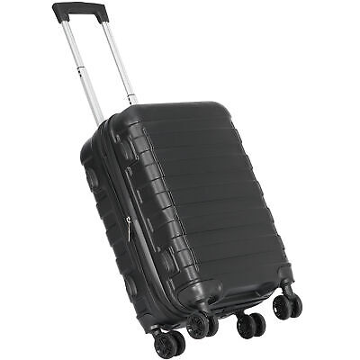 21" Lightweight Suitcase Carry On Luggage Hardside 4-Wheel Spinner Travel Black