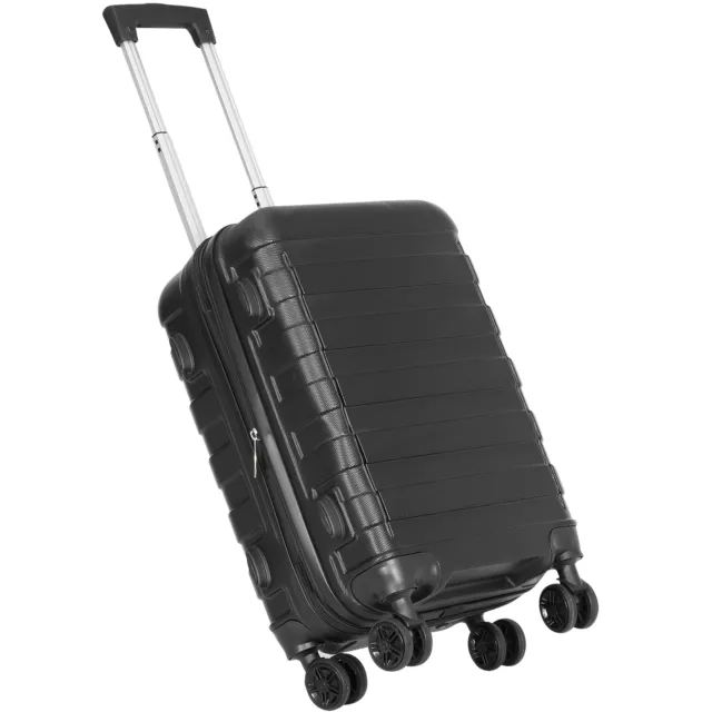 Hardside Carry On Spinner Suitcase Luggage Expandable with Wheels  22" Black