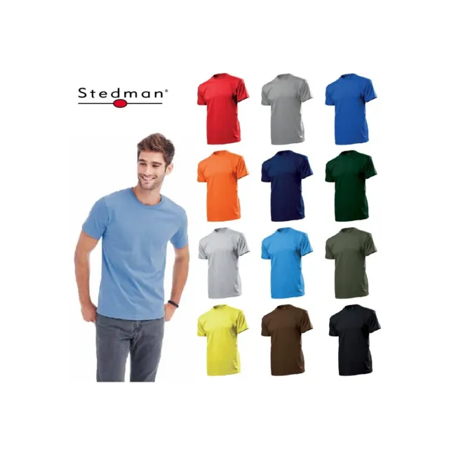 T-Shirt Stedman St2100 Cotone Pesante Uomo Manica Corta