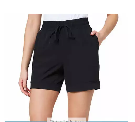 NWT MONDETTA WOMEN'S Active Walking Shorts Activewear Black Size M