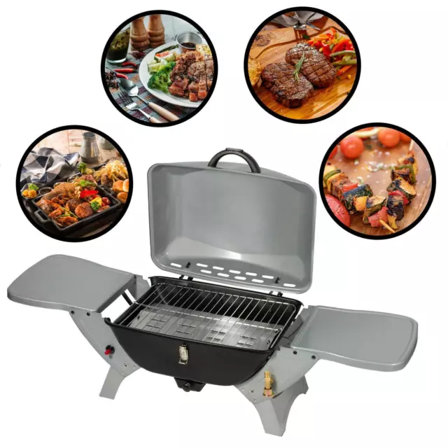 50mbar GASGRILL BBQ Tischgrill Camping Gas Grill Klappgrill