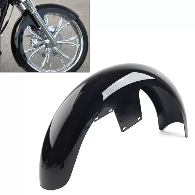 21 "Rad Wrap Front Fender für Harley Touring Street Glide Custom lebhaft schwarz