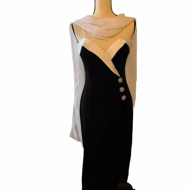 Betsy & Adam By Jaslene Vintage Velvet Gown. Size 12