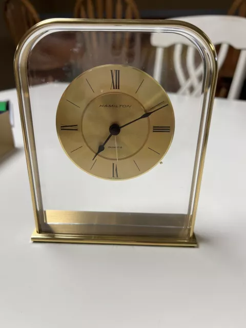 HAMILTON DESK CLOCK, MADE IN GERMANY Brand New Alarm