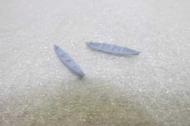 NEW N SCALE SET of 2 CANOES