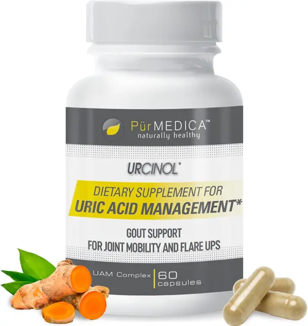 Urcinol Uric Acid Supplement - Gout Support for Joint Mobility & Flare Ups - Uri