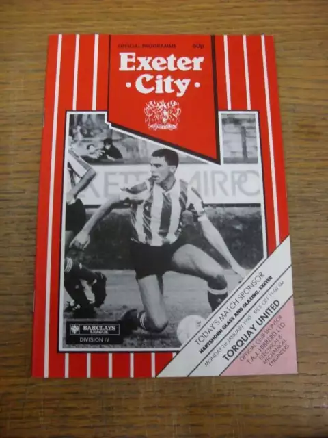 01/01/1990 Exeter City v Torquay United