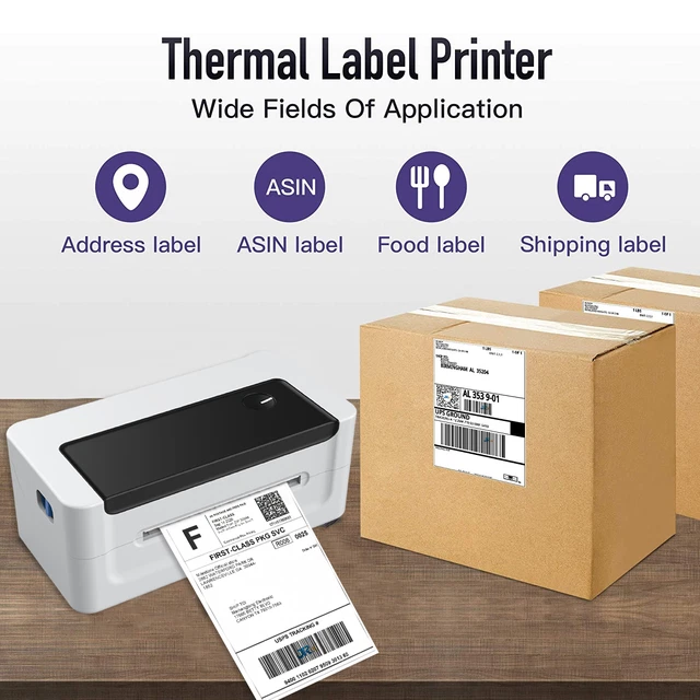 THERMAL LABEL PRINTER 6x4 Bluetooth Shipping Label Royal Mail UPS DPD